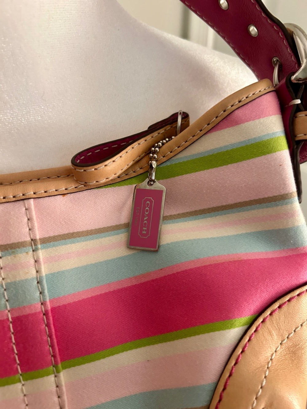 COACH Y2K SoHo Stripe Shoulder Bag - Picture 2 of 6